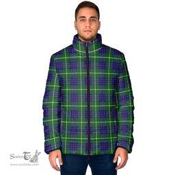 Scottish MacIntyre Hunting Modern Clan Tartan Padded Jacket - Tartan Plaid Jacket Scotstee Shop - Tartan Plaid - scotstee.com