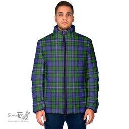Scottish Robertson Hunting Modern Clan Tartan Padded Jacket - Tartan Plaid Jacket Scotstee Shop - Tartan Plaid - scotstee.com