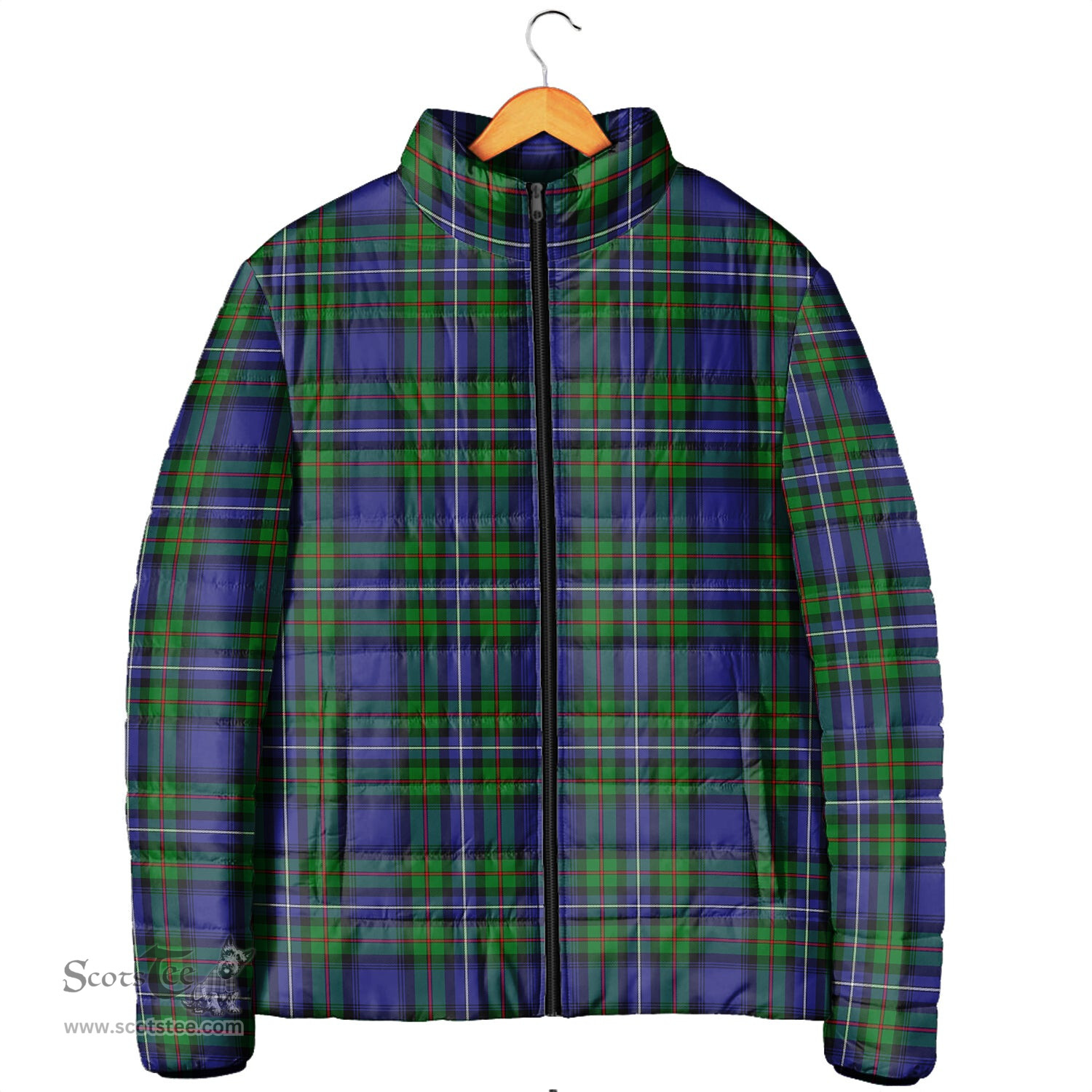 Scottish Robertson Hunting Modern Clan Tartan Padded Jacket - Tartan Plaid Jacket Scotstee Shop - Tartan Plaid - scotstee.com