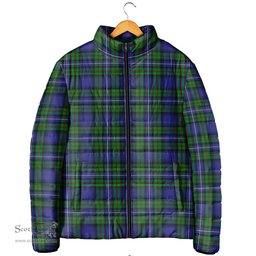 Scottish Robertson Hunting Modern Clan Tartan Padded Jacket - Tartan Plaid Jacket Scotstee Shop - Tartan Plaid - scotstee.com