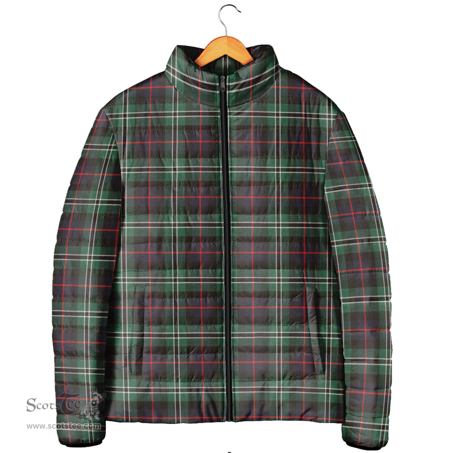 Scottish Rollo Hunting Clan Tartan Padded Jacket - Tartan Plaid Jacket Scotstee Shop - Tartan Plaid - scotstee.com