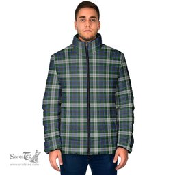 Scottish MacInnes Dress Clan Tartan Padded Jacket - Tartan Plaid Jacket Scotstee Shop - Tartan Plaid - scotstee.com
