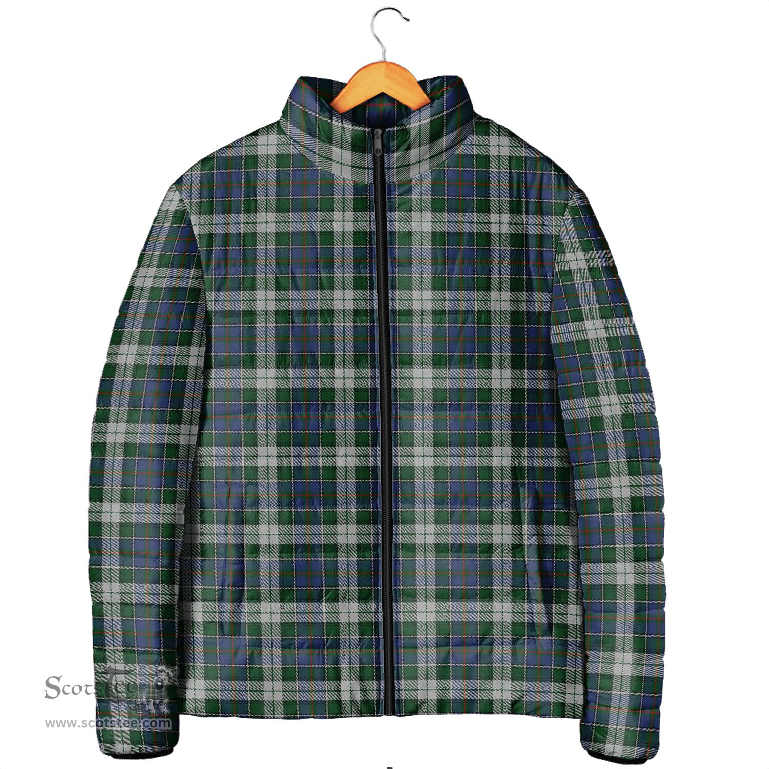Scottish MacInnes Dress Clan Tartan Padded Jacket - Tartan Plaid Jacket Scotstee Shop - Tartan Plaid - scotstee.com