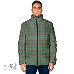 Scottish MacKinnon Hunting Ancient Clan Tartan Padded Jacket - Tartan Plaid Jacket Scotstee Shop - Tartan Plaid - scotstee.com