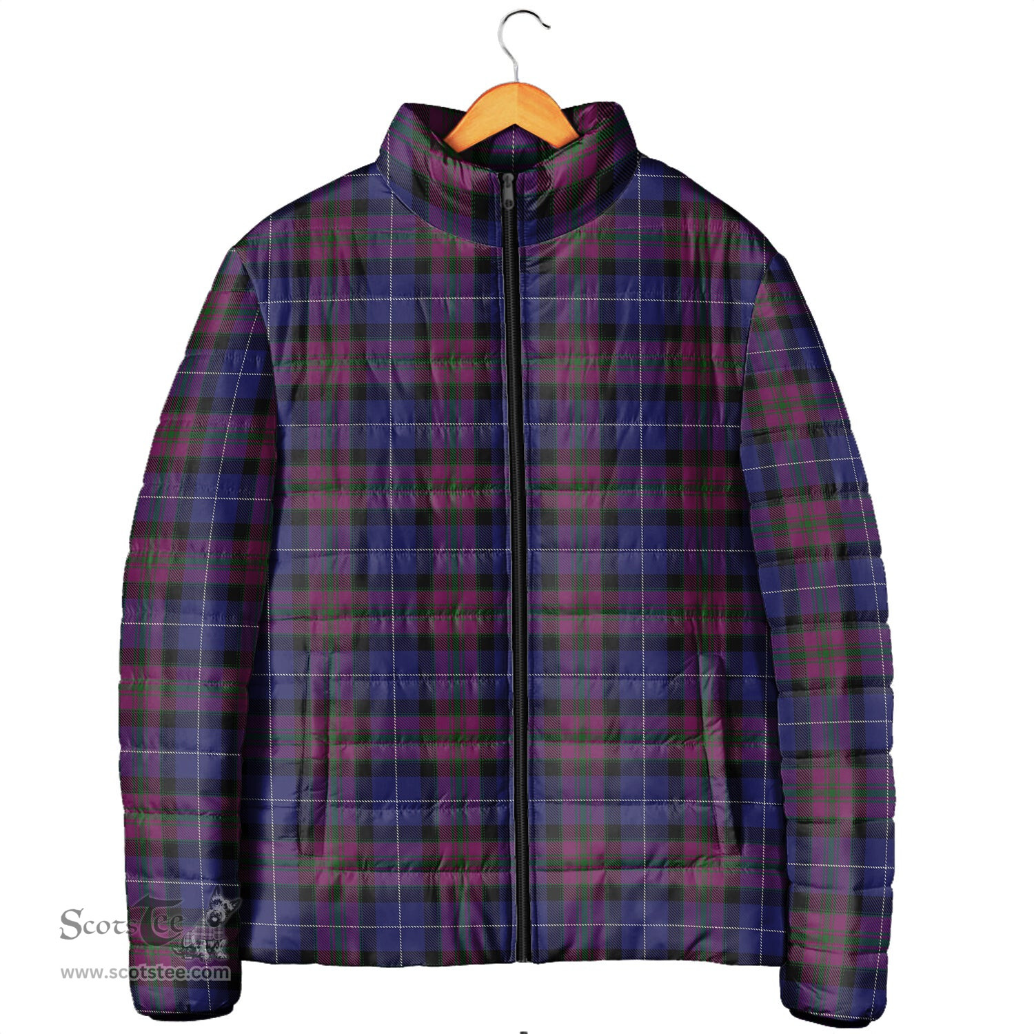 Scottish Pride of Scotland Clan Tartan Padded Jacket - Tartan Plaid Jacket Scotstee Shop - Tartan Plaid - scotstee.com