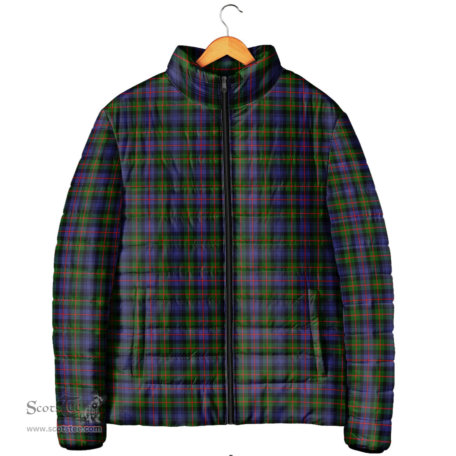 Scottish Murray of Atholl Modern Clan Tartan Padded Jacket - Tartan Plaid Jacket Scotstee Shop - Tartan Plaid - scotstee.com