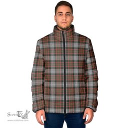 Scottish MacRae Hunting Weathered Clan Tartan Padded Jacket - Tartan Plaid Jacket Scotstee Shop - Tartan Plaid - scotstee.com