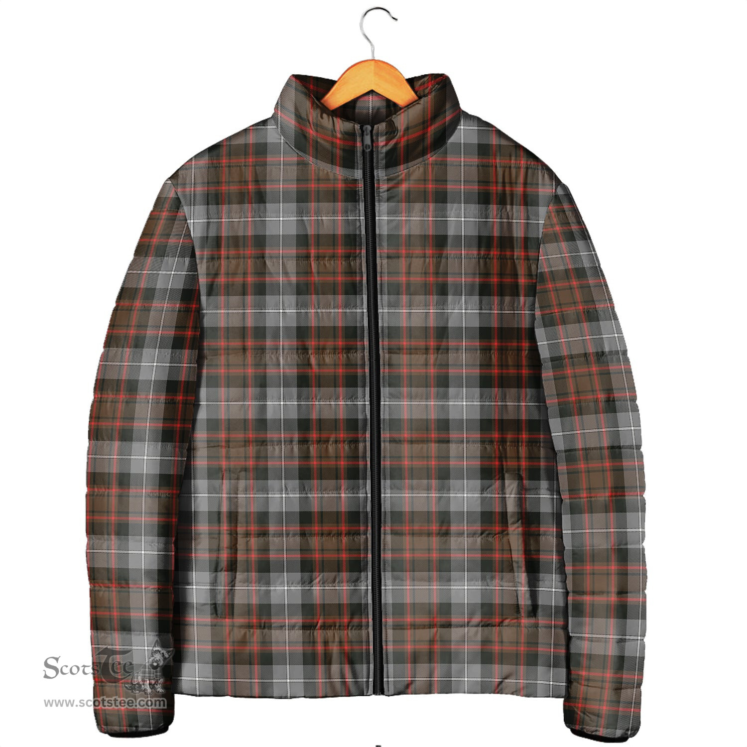 Scottish MacRae Hunting Weathered Clan Tartan Padded Jacket - Tartan Plaid Jacket Scotstee Shop - Tartan Plaid - scotstee.com