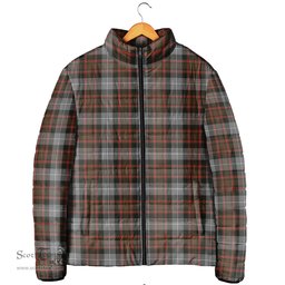Scottish MacRae Hunting Weathered Clan Tartan Padded Jacket - Tartan Plaid Jacket Scotstee Shop - Tartan Plaid - scotstee.com