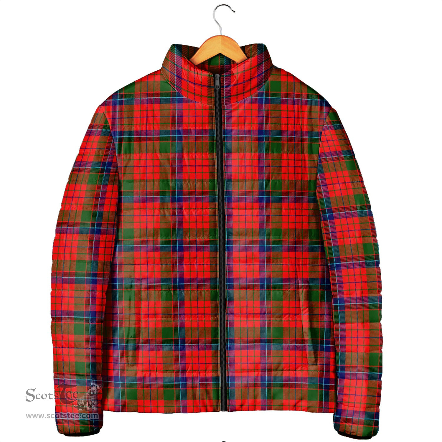 Scottish MacNicol of Scorrybreac Clan Tartan Padded Jacket - Tartan Plaid Jacket Scotstee Shop - Tartan Plaid - scotstee.com