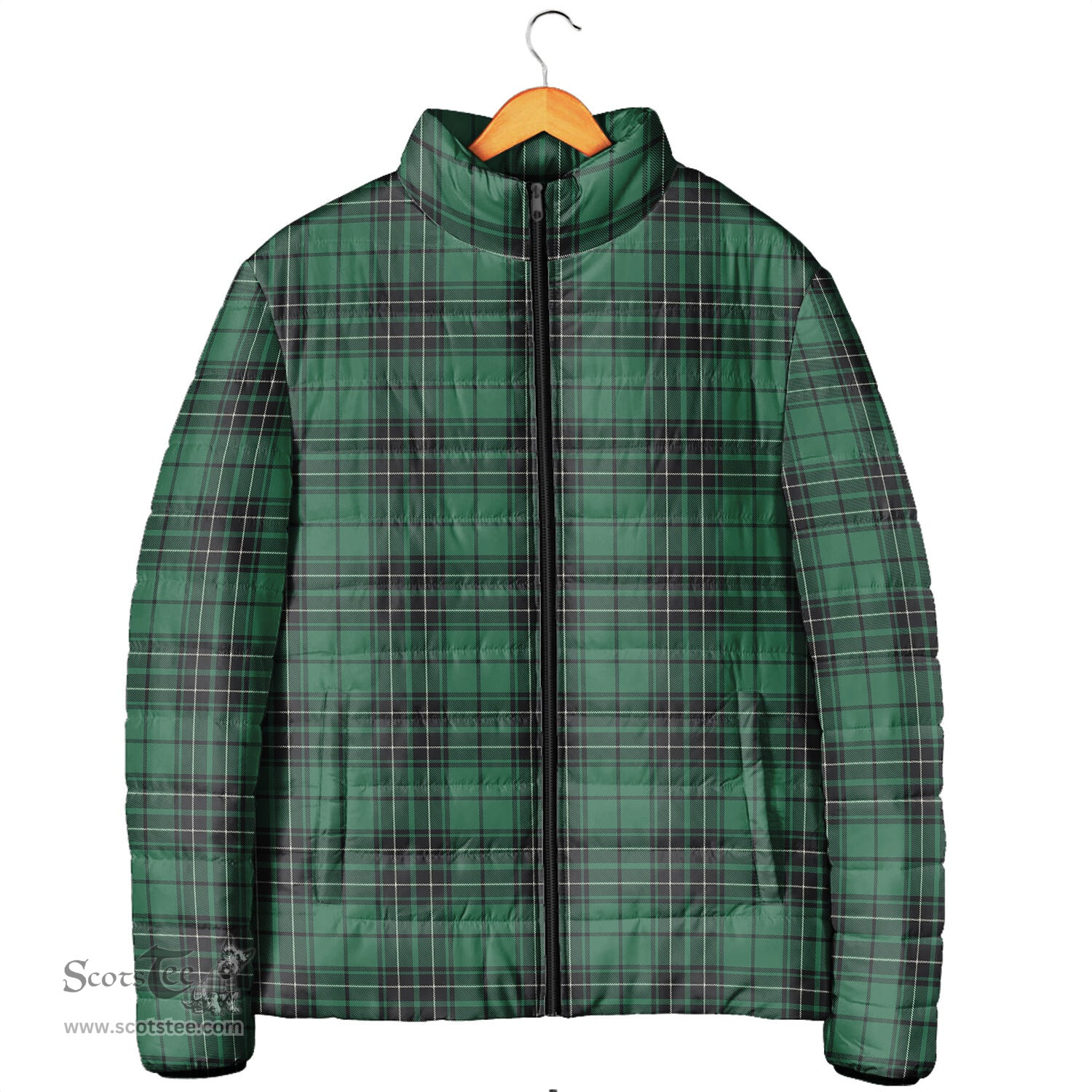 Scottish MacLean Hunting Ancient Clan Tartan Padded Jacket - Tartan Plaid Jacket Scotstee Shop - Tartan Plaid - scotstee.com