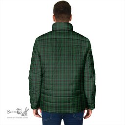 Scottish Menzies Green Clan Tartan Padded Jacket - Tartan Plaid Jacket Scotstee Shop - Tartan Plaid - scotstee.com