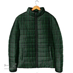 Scottish Menzies Green Clan Tartan Padded Jacket - Tartan Plaid Jacket Scotstee Shop - Tartan Plaid - scotstee.com