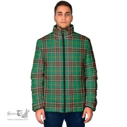 Scottish Newfoundland And Labrador Province Canada Clan Tartan Padded Jacket - Tartan Plaid Jacket Scotstee Shop - Tartan Plaid - scotstee.com