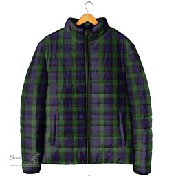Scottish Nicolson Green Hunting Clan Tartan Padded Jacket - Tartan Plaid Jacket Scotstee Shop - Tartan Plaid - scotstee.com