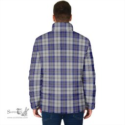 Scottish MacPherson Dress Blue Clan Tartan Padded Jacket - Tartan Plaid Jacket Scotstee Shop - Tartan Plaid - scotstee.com