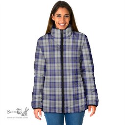 Scottish MacPherson Dress Blue Clan Tartan Padded Jacket - Tartan Plaid Jacket Scotstee Shop - Tartan Plaid - scotstee.com