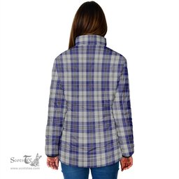 Scottish MacPherson Dress Blue Clan Tartan Padded Jacket - Tartan Plaid Jacket Scotstee Shop - Tartan Plaid - scotstee.com