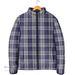 Scottish MacPherson Dress Blue Clan Tartan Padded Jacket - Tartan Plaid Jacket Scotstee Shop - Tartan Plaid - scotstee.com