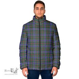 Scottish Ogilvie (Ogilvy) Hunting Modern Clan Tartan Padded Jacket - Tartan Plaid Jacket Scotstee Shop - Tartan Plaid - scotstee.com