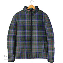 Scottish Ogilvie (Ogilvy) Hunting Modern Clan Tartan Padded Jacket - Tartan Plaid Jacket Scotstee Shop - Tartan Plaid - scotstee.com