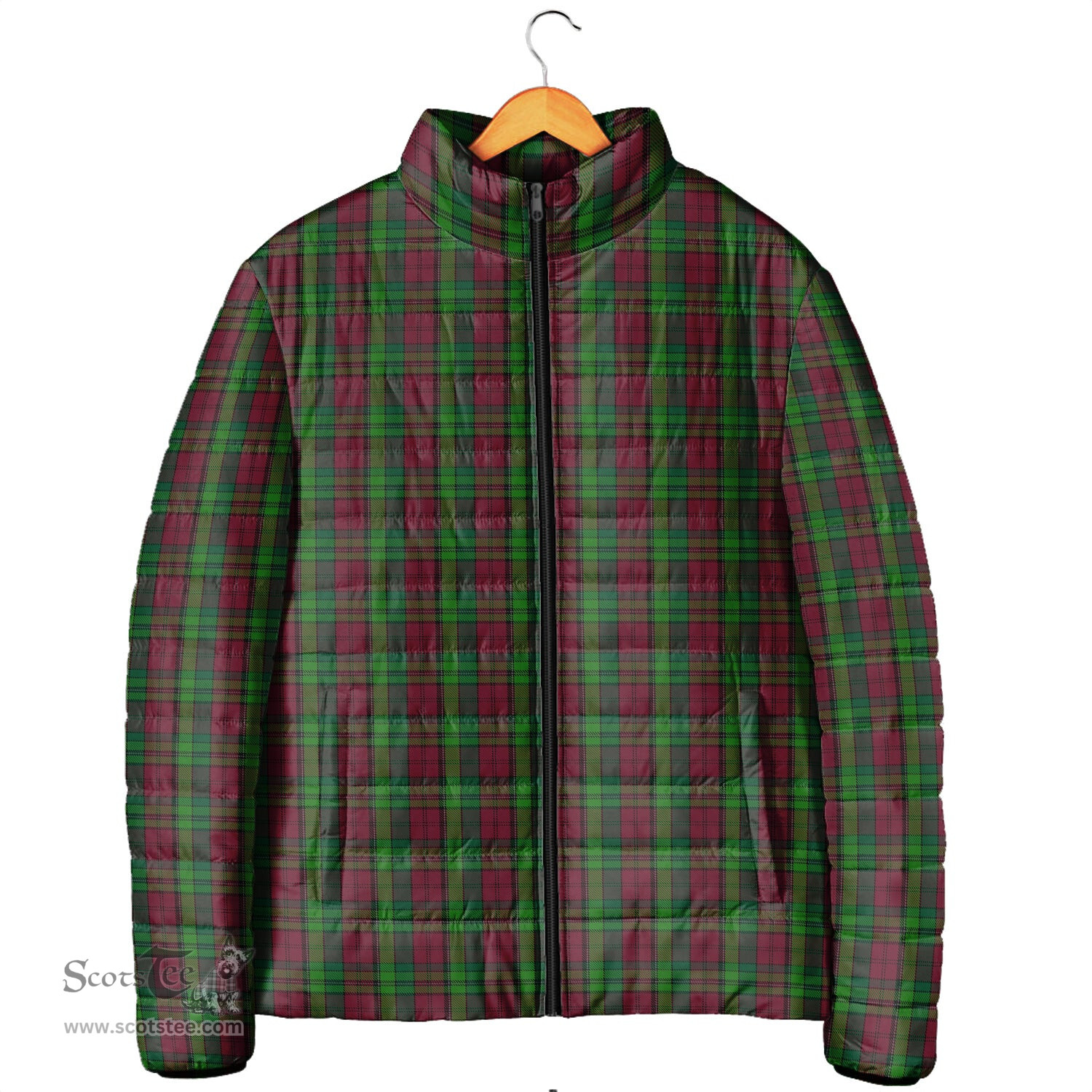 Scottish Pope of Wales Clan Tartan Padded Jacket - Tartan Plaid Jacket Scotstee Shop - Tartan Plaid - scotstee.com