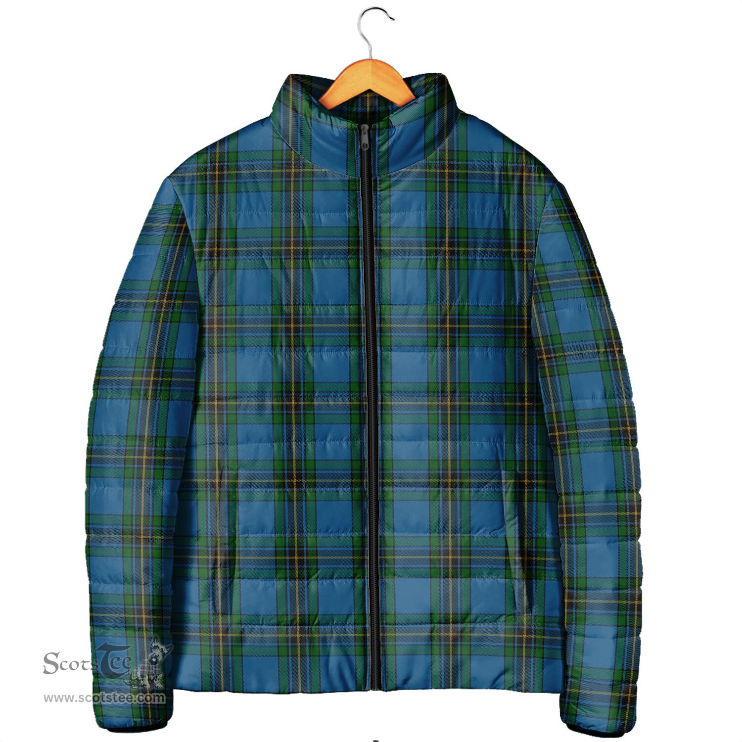 Scottish Murray of Elibank Clan Tartan Padded Jacket - Tartan Plaid Jacket Scotstee Shop - Tartan Plaid - scotstee.com
