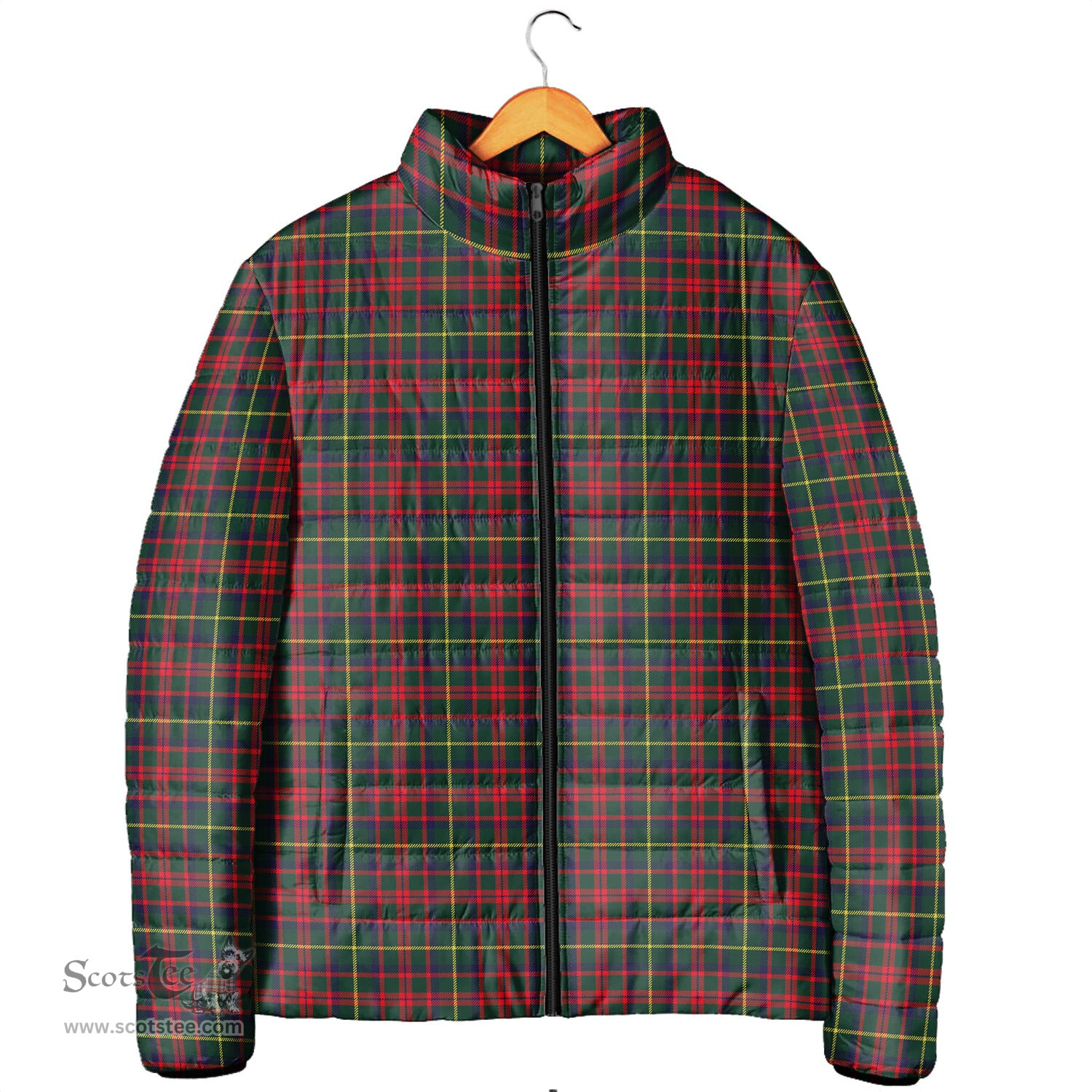Scottish MacIntosh Hunting Modern Clan Tartan Padded Jacket - Tartan Plaid Jacket Scotstee Shop - Tartan Plaid - scotstee.com