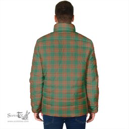Scottish Menzies Green Ancient Clan Tartan Padded Jacket - Tartan Plaid Jacket Scotstee Shop - Tartan Plaid - scotstee.com