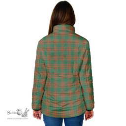 Scottish Menzies Green Ancient Clan Tartan Padded Jacket - Tartan Plaid Jacket Scotstee Shop - Tartan Plaid - scotstee.com