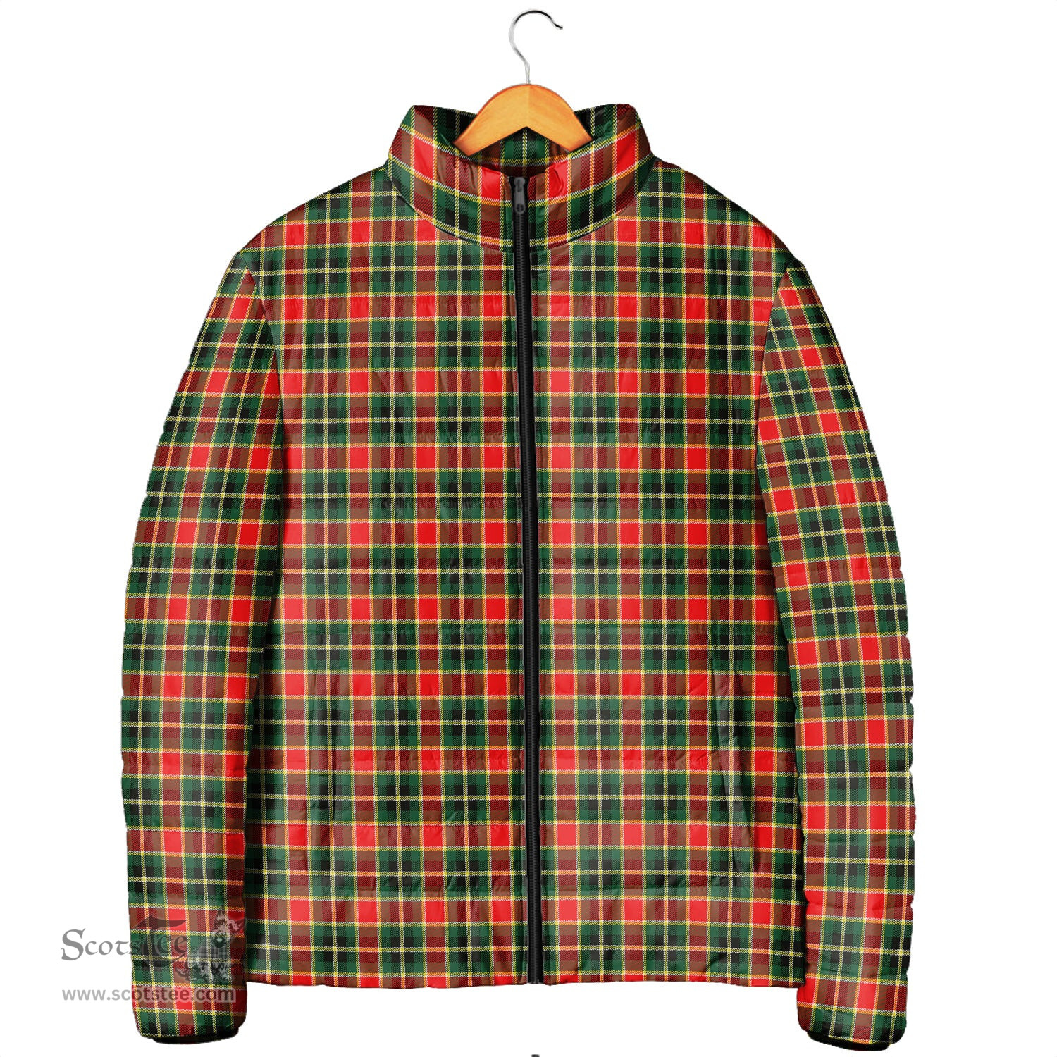 Scottish MacLachlan Hunting Modern Clan Tartan Padded Jacket - Tartan Plaid Jacket Scotstee Shop - Tartan Plaid - scotstee.com