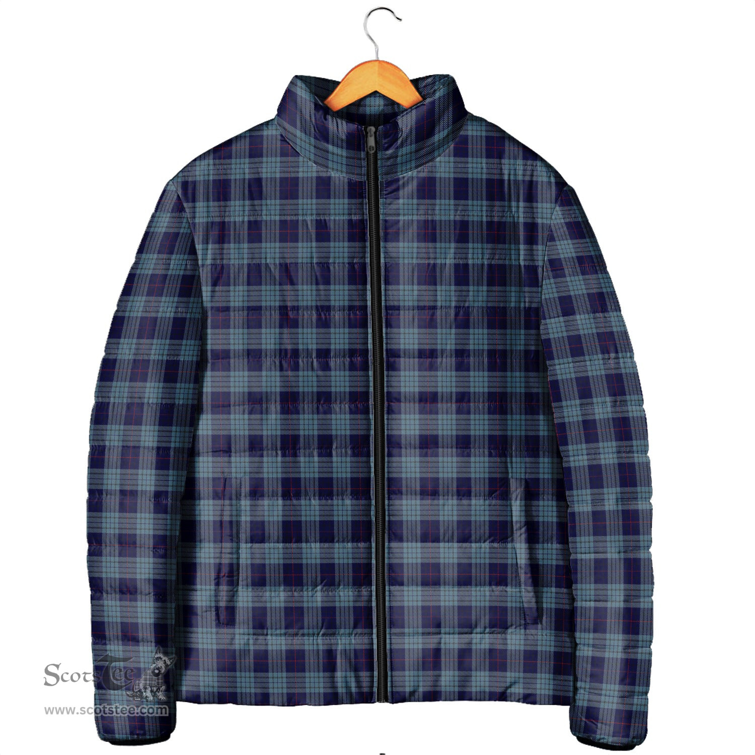 Scottish Roberts of Wales Clan Tartan Padded Jacket - Tartan Plaid Jacket Scotstee Shop - Tartan Plaid - scotstee.com