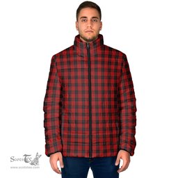 Scottish MacLeod Black and Red Clan Tartan Padded Jacket - Tartan Plaid Jacket Scotstee Shop - Tartan Plaid - scotstee.com
