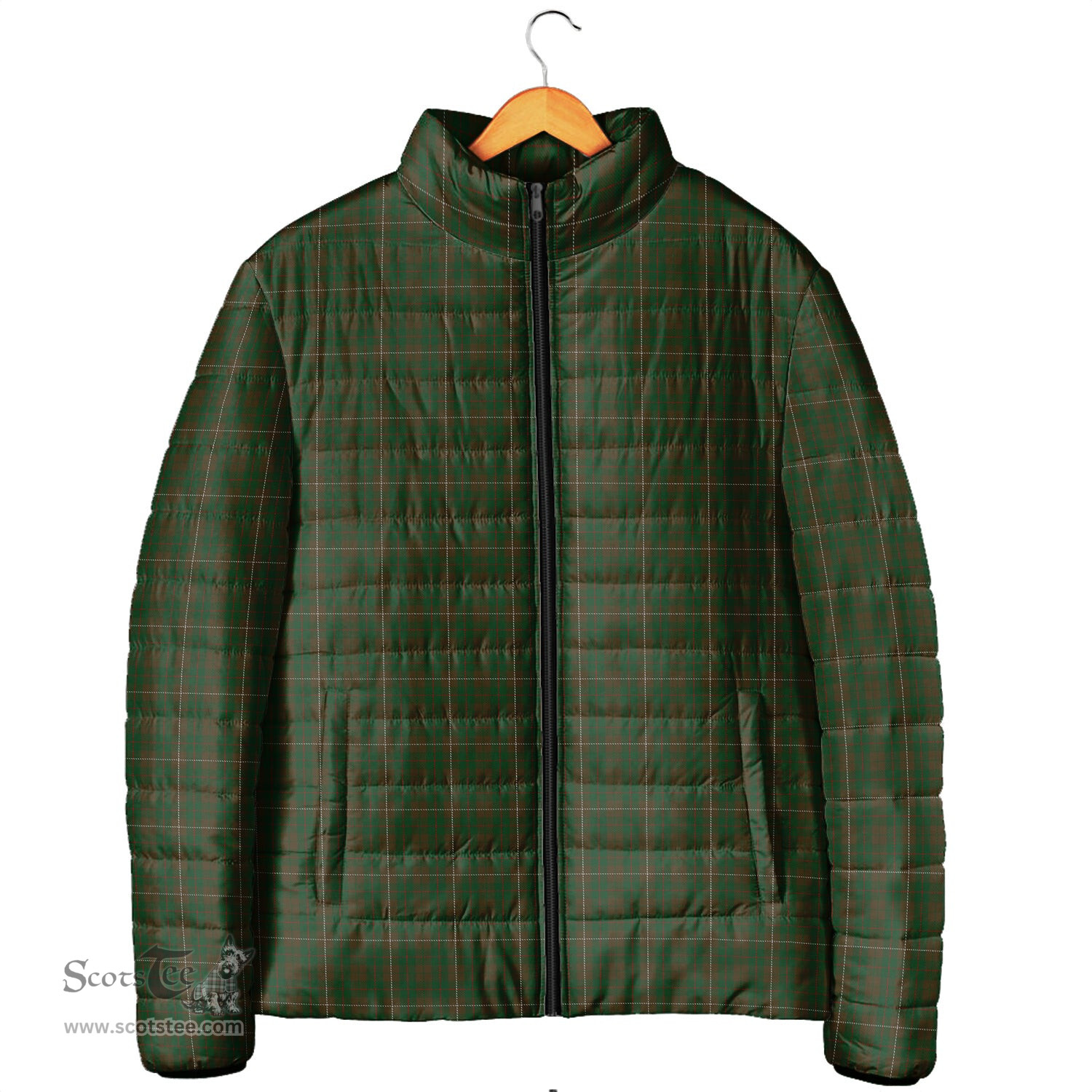 Scottish MacKinnon Hunting Clan Tartan Padded Jacket - Tartan Plaid Jacket Scotstee Shop - Tartan Plaid - scotstee.com