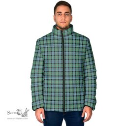 Scottish Melville Ancient Clan Tartan Padded Jacket - Tartan Plaid Jacket Scotstee Shop - Tartan Plaid - scotstee.com