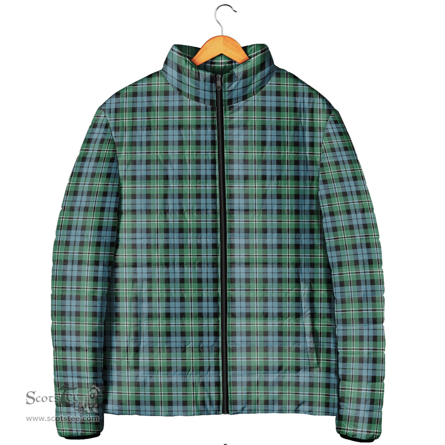 Scottish Melville Ancient Clan Tartan Padded Jacket - Tartan Plaid Jacket Scotstee Shop - Tartan Plaid - scotstee.com