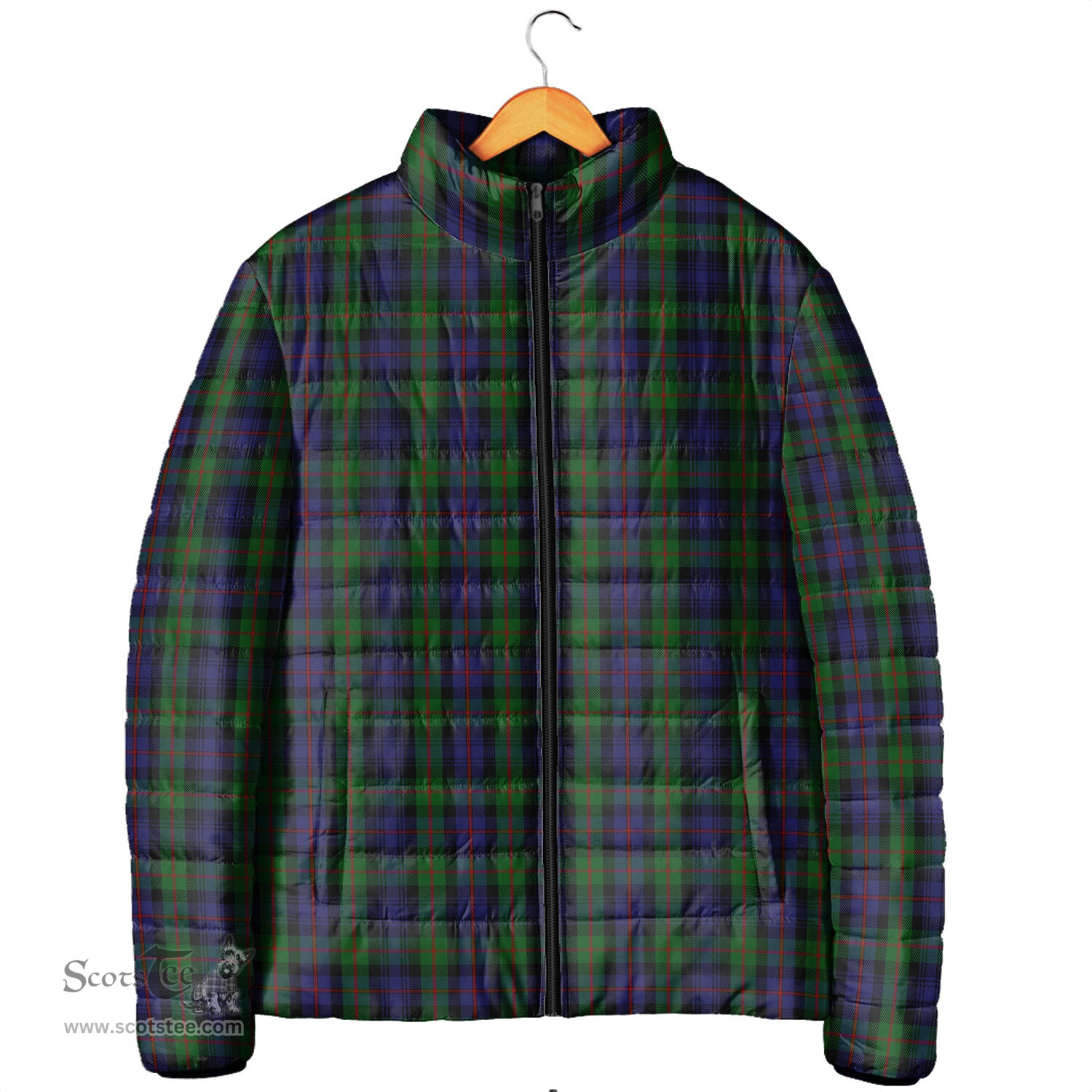 Scottish Murray of Atholl Clan Tartan Padded Jacket - Tartan Plaid Jacket Scotstee Shop - Tartan Plaid - scotstee.com