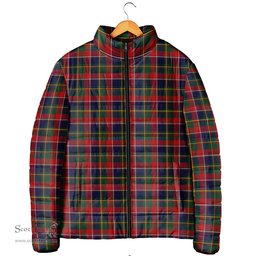 Scottish Quebec Province Canada Clan Tartan Padded Jacket - Tartan Plaid Jacket Scotstee Shop - Tartan Plaid - scotstee.com