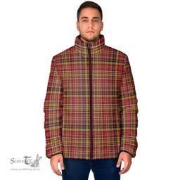 Scottish Ogilvie (Ogilvy) of Strathallan Clan Tartan Padded Jacket - Tartan Plaid Jacket Scotstee Shop - Tartan Plaid - scotstee.com