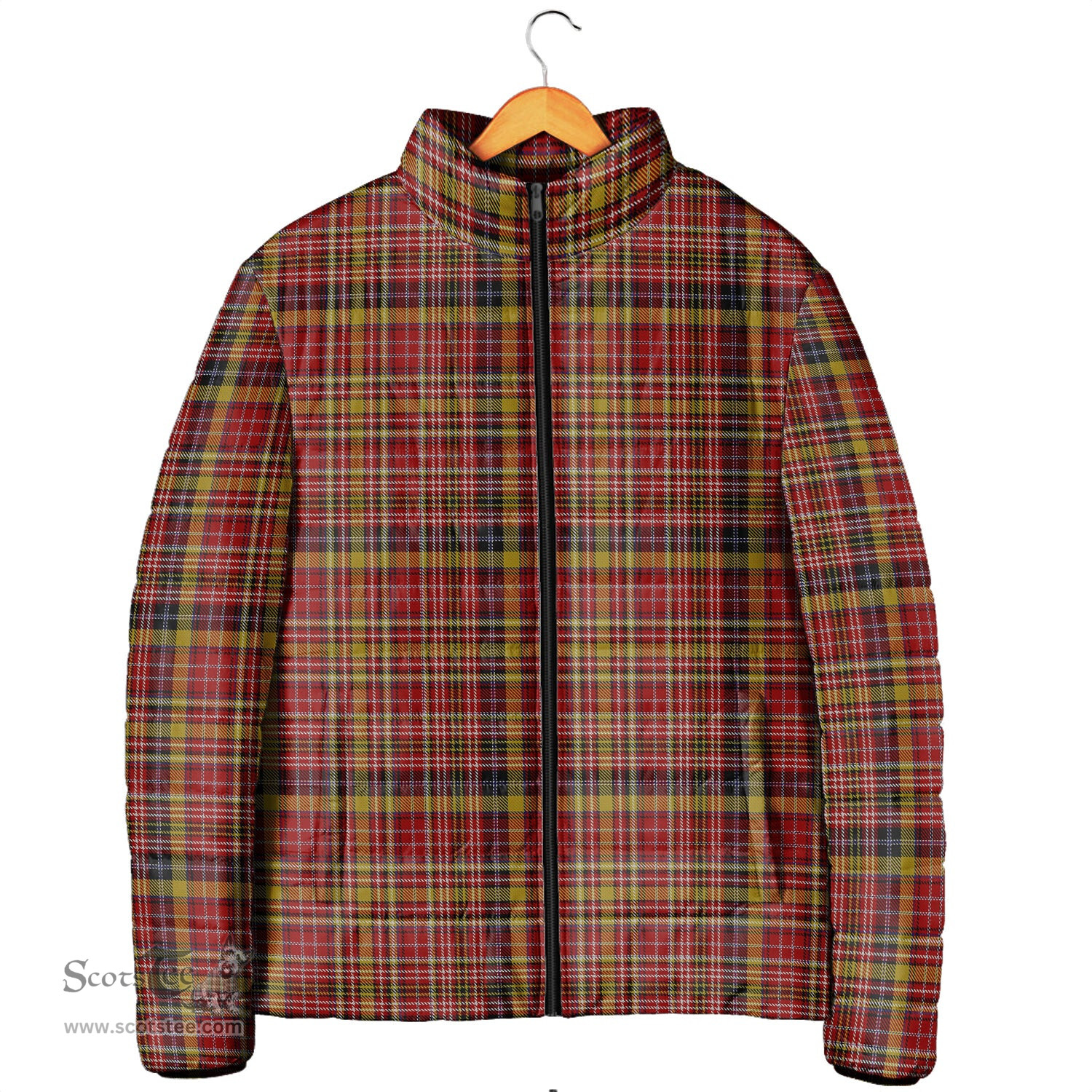 Scottish Ogilvie (Ogilvy) of Strathallan Clan Tartan Padded Jacket - Tartan Plaid Jacket Scotstee Shop - Tartan Plaid - scotstee.com