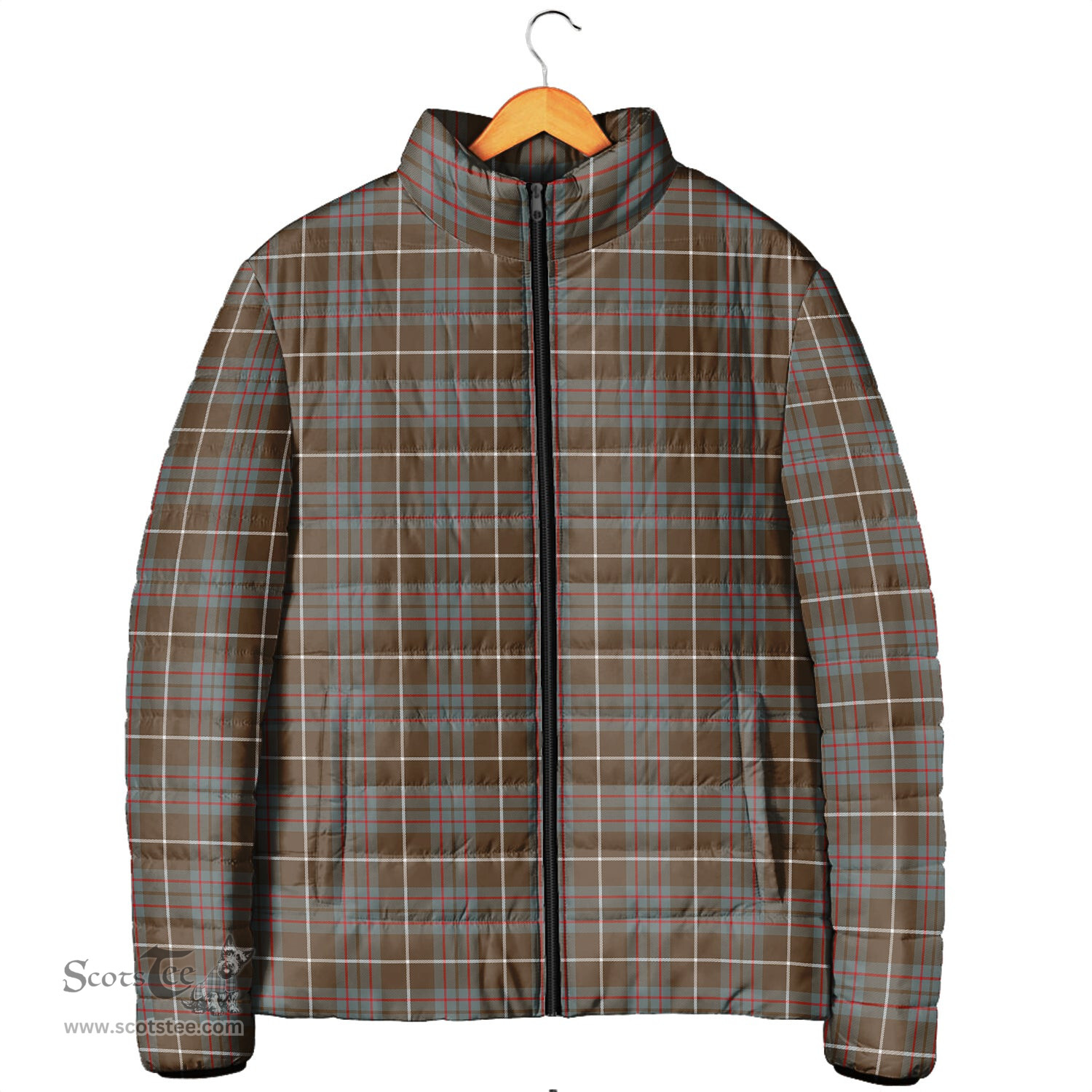 Scottish MacIntyre Hunting Weathered Clan Tartan Padded Jacket - Tartan Plaid Jacket Scotstee Shop - Tartan Plaid - scotstee.com