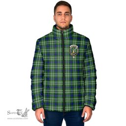 Scottish Blackadder Clan Crest Tartan Padded Jacket with Family Crest - Tartan Plaid Jacket ScotsTee Shop - Tartan Plaid - scotstee.com