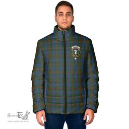 Scottish Buchanan Hunting Clan Crest Tartan Padded Jacket with Family Crest - Tartan Plaid Jacket ScotsTee Shop - Tartan Plaid - scotstee.com
