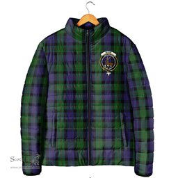 Scottish Blair Clan Crest Tartan Padded Jacket with Family Crest - Tartan Plaid Jacket ScotsTee Shop - Tartan Plaid - scotstee.com