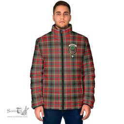 Scottish Anderson of Arbrake Clan Crest Tartan Padded Jacket with Family Crest - Tartan Plaid Jacket ScotsTee Shop - Tartan Plaid - scotstee.com