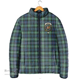 Scottish Baillie Ancient Clan Crest Tartan Padded Jacket with Family Crest - Tartan Plaid Jacket ScotsTee Shop - Tartan Plaid - scotstee.com