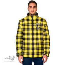 Scottish Barclay Dress Modern Clan Crest Tartan Padded Jacket with Family Crest - Tartan Plaid Jacket ScotsTee Shop - Tartan Plaid - scotstee.com