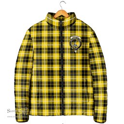 Scottish Barclay Dress Modern Clan Crest Tartan Padded Jacket with Family Crest - Tartan Plaid Jacket ScotsTee Shop - Tartan Plaid - scotstee.com