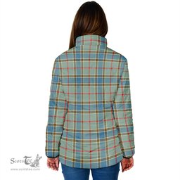 Scottish Balfour Blue Clan Crest Tartan Padded Jacket with Family Crest - Tartan Plaid Jacket ScotsTee Shop - Tartan Plaid - scotstee.com