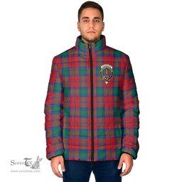 Scottish Auchinleck Clan Crest Tartan Padded Jacket with Family Crest - Tartan Plaid Jacket ScotsTee Shop - Tartan Plaid - scotstee.com